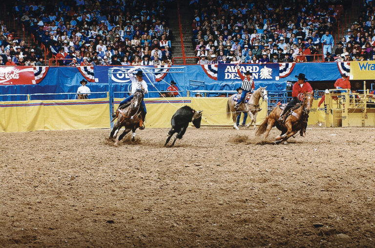 Nov_24_1_Speed Williams, Rich Skelton 1997 NFR 9th rd PRCADanHubbell copy