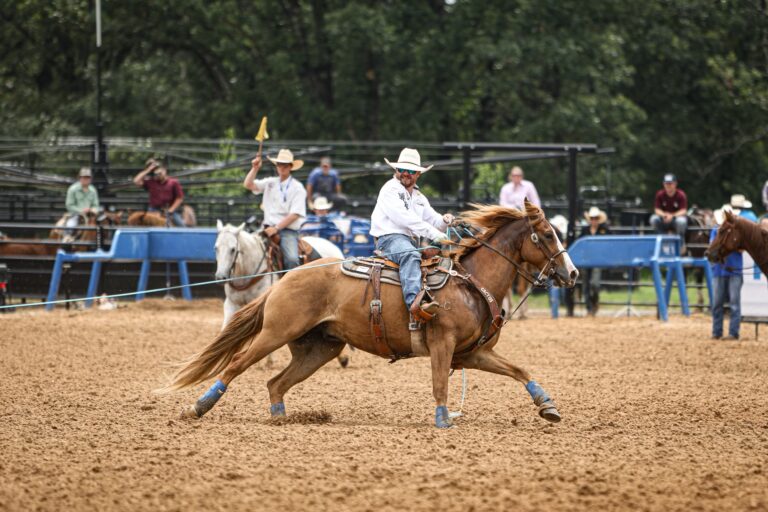Cody Johnson at the 2024 Priefert Ranch Pro Roping.